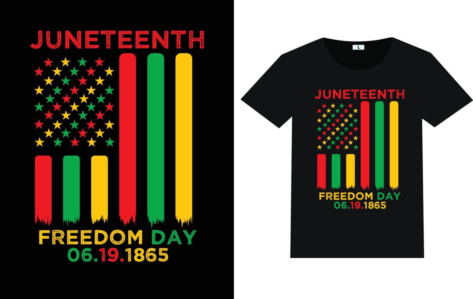 Trendy Juneteenth day typography and graphic t shirt design vector