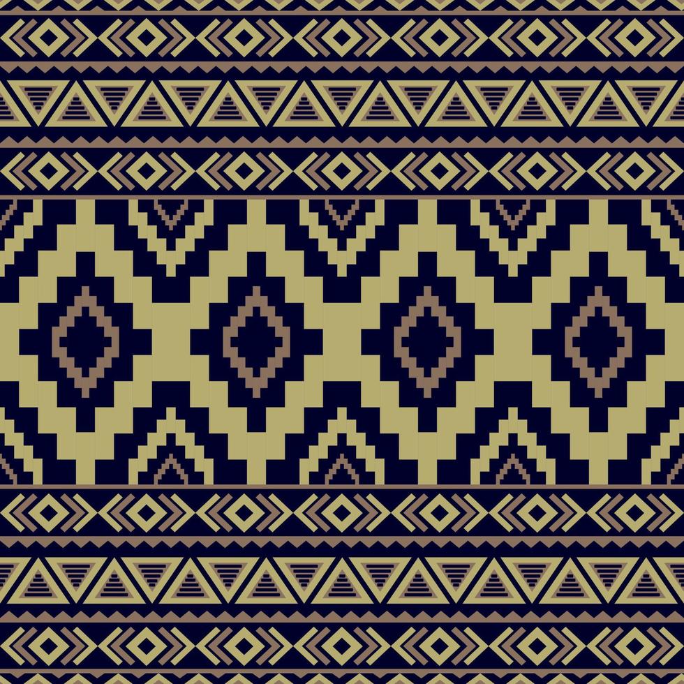 Gemetric ethnic seamless pattern traditional. Design for background, carpet, wallpaper, clothing, wrapping, batic, fabric, vector illustraion. embroidery style.