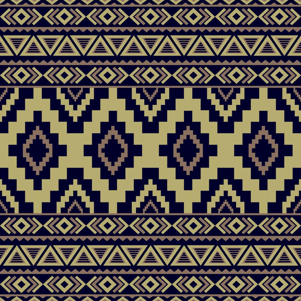 Gemetric ethnic seamless pattern traditional. Design for background, carpet, wallpaper, clothing, wrapping, batic, fabric, vector illustraion. embroidery style.