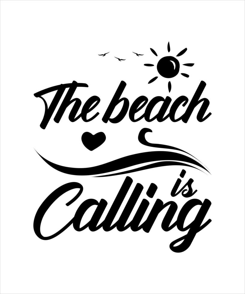 Beach life logo tshirt design vector