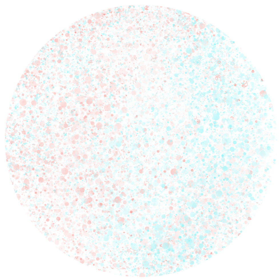 Circle with abstract dot pattern. png