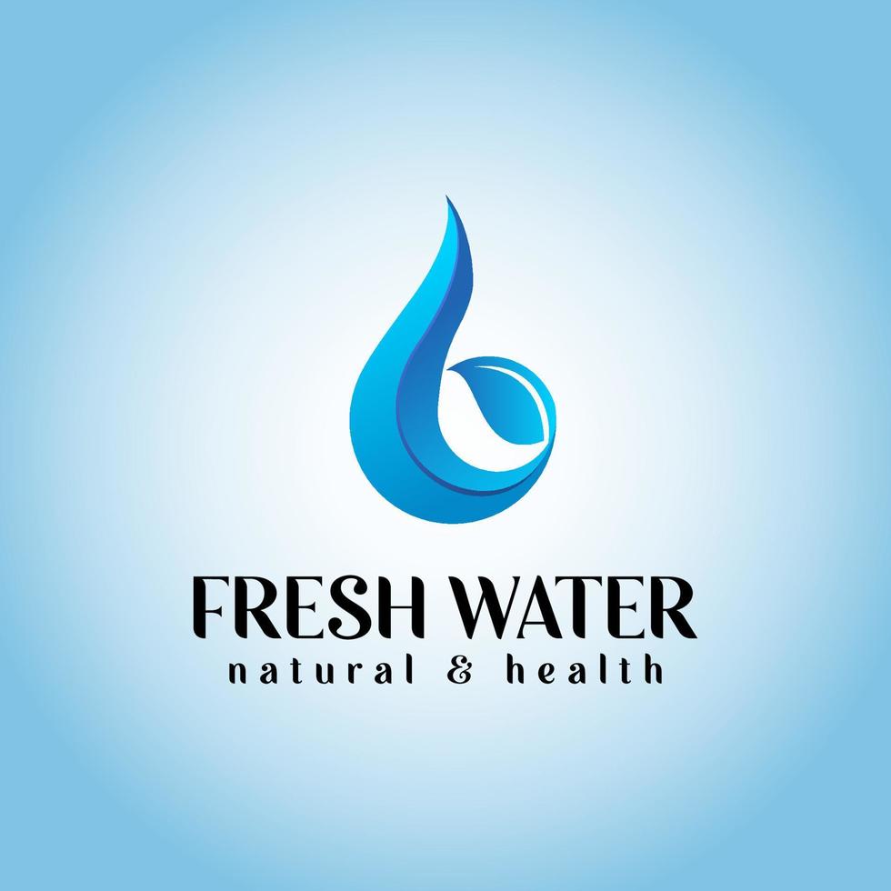Fresh Water Logo Design Vector
