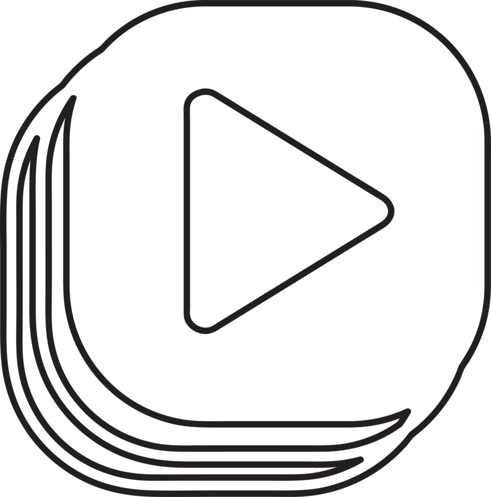 simple video library icon sign design png