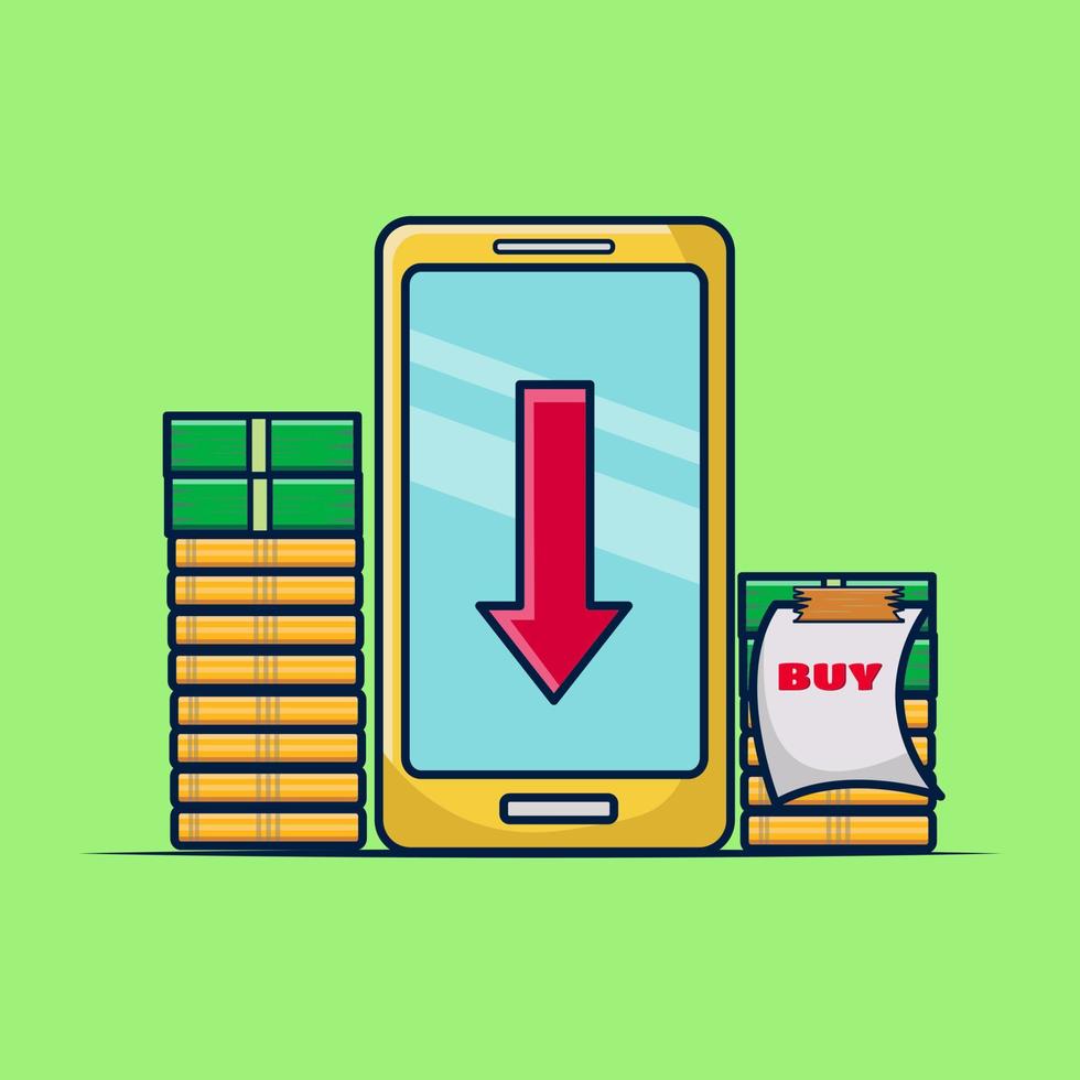 Money icon, trading icon for business icon illustration and vector