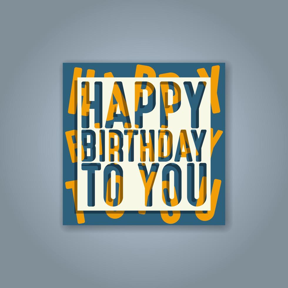 diseño de tarjetas de felicitación de cumpleaños vector