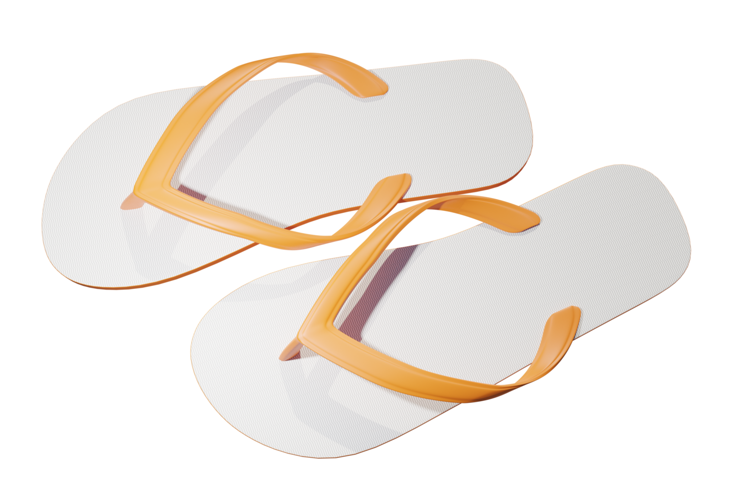 Summer Slipper Composition Isolated 3D Render png