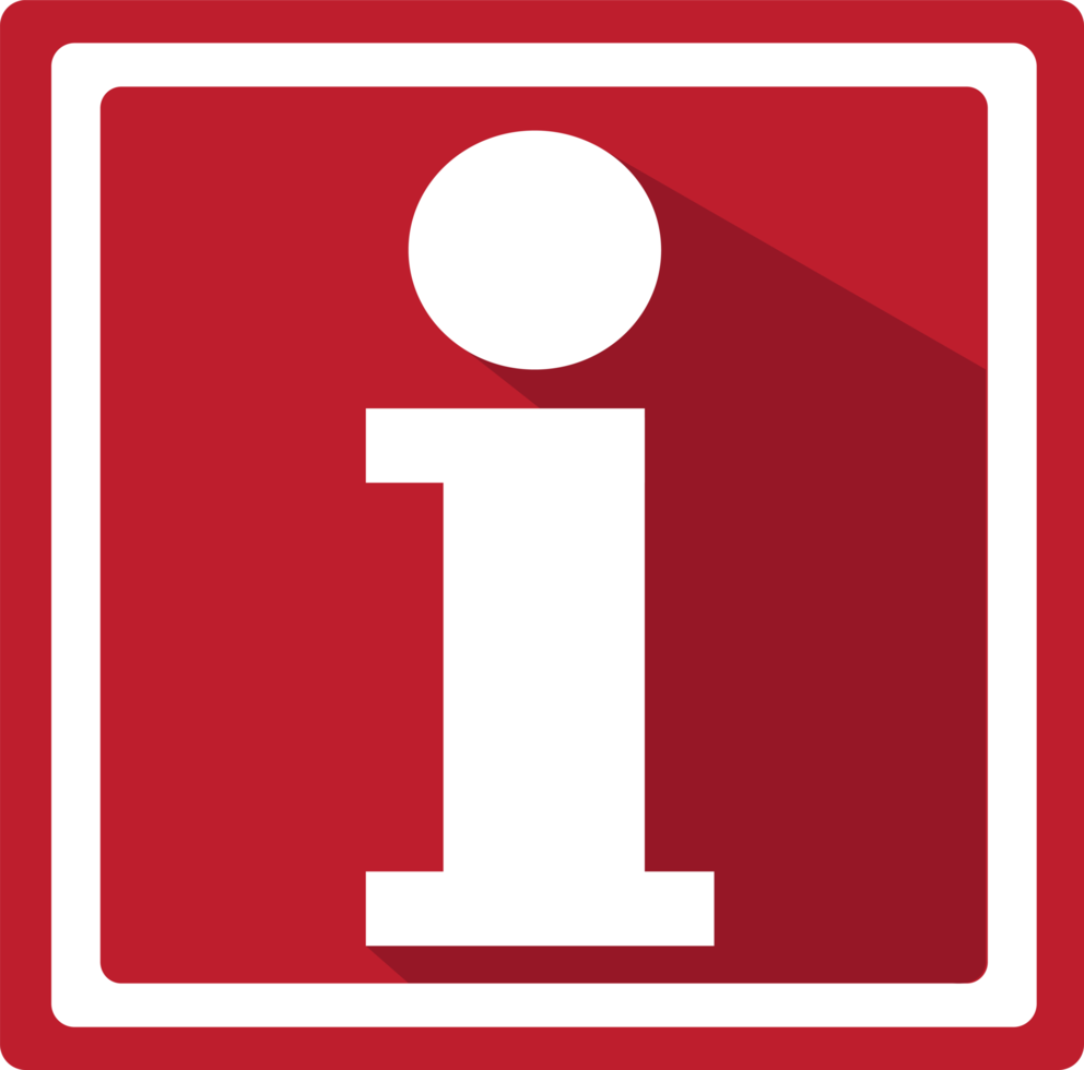 diseño de icono de signo de información png