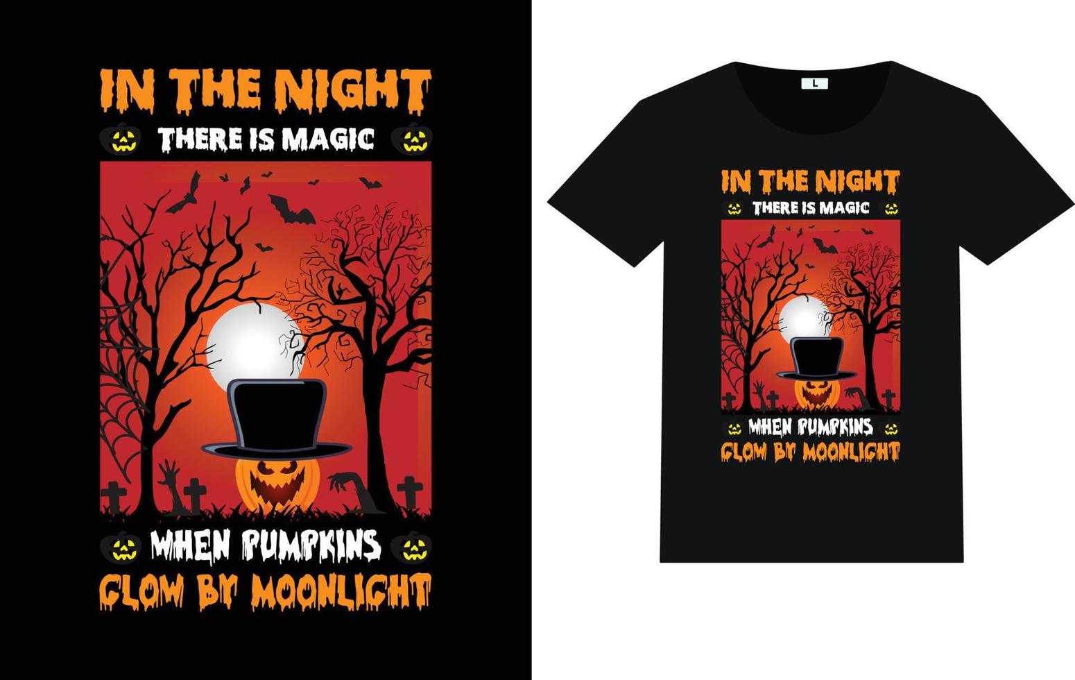 Trendy Halloween day typography and graphic t shirt design vector