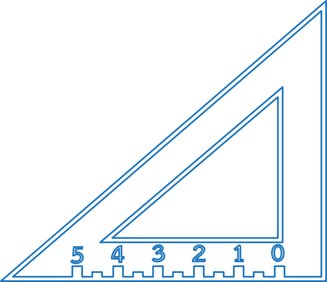 triangle ruler icon sign design png