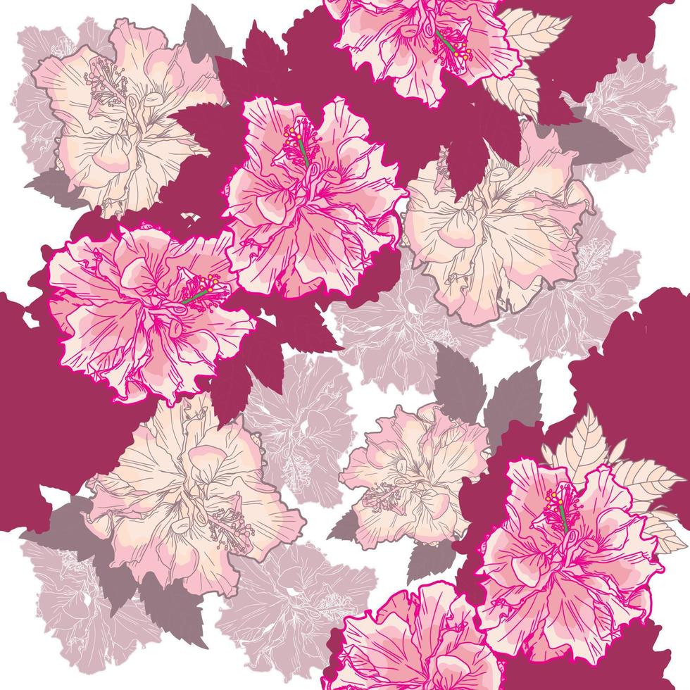 magnífico patrón floral vector