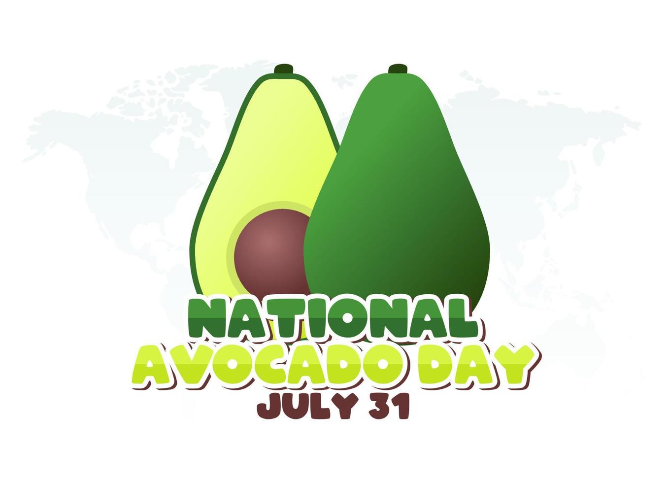 vector graphic of national avocado day good for national avocado day