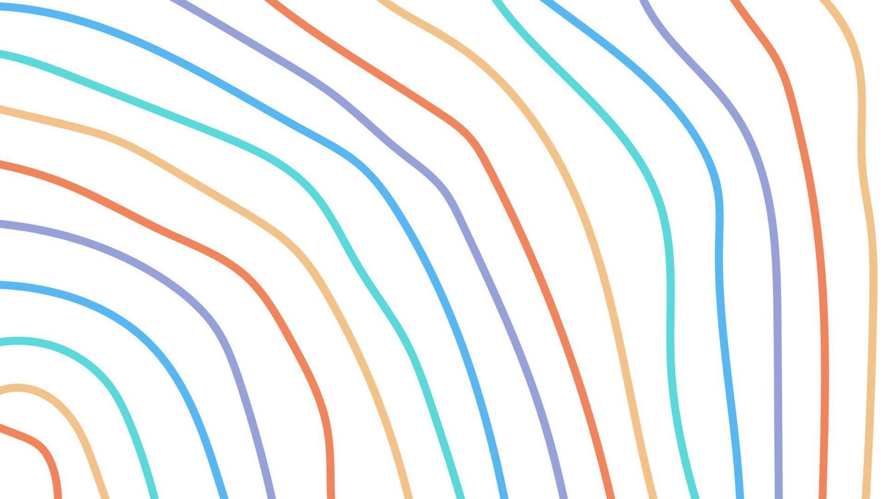 Colorful geometric seamless pattern line wave background vector design for kids