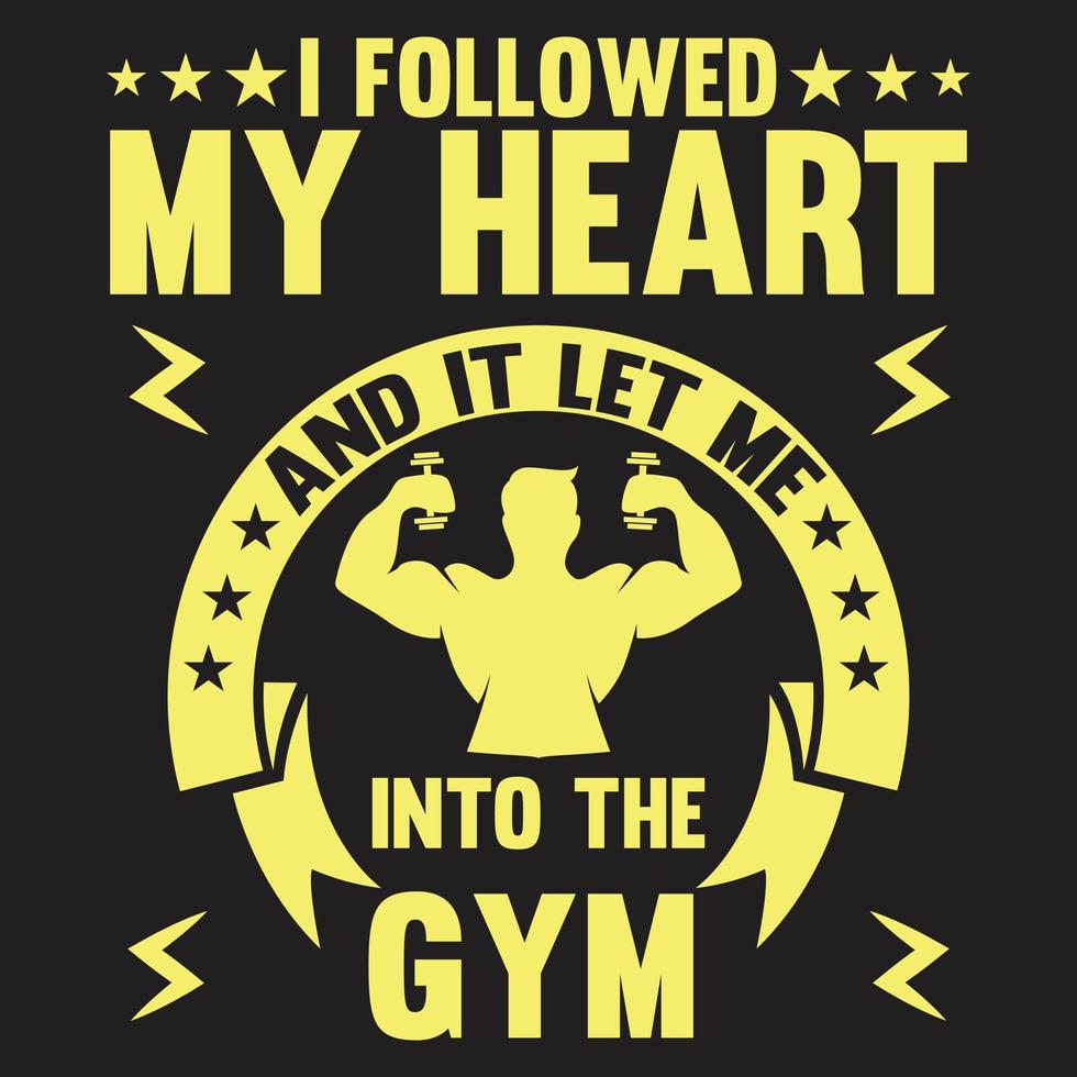 GYM TSHIRT DESIGN vector