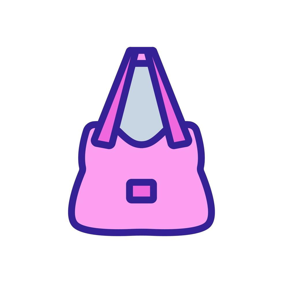 women bag with long handle icon vector. vector