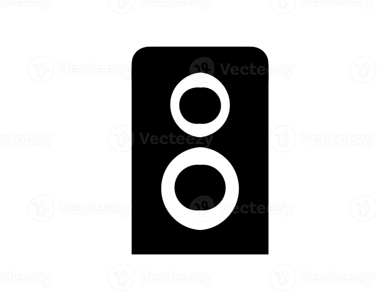 Speaker sound icon symbol on the white background photo