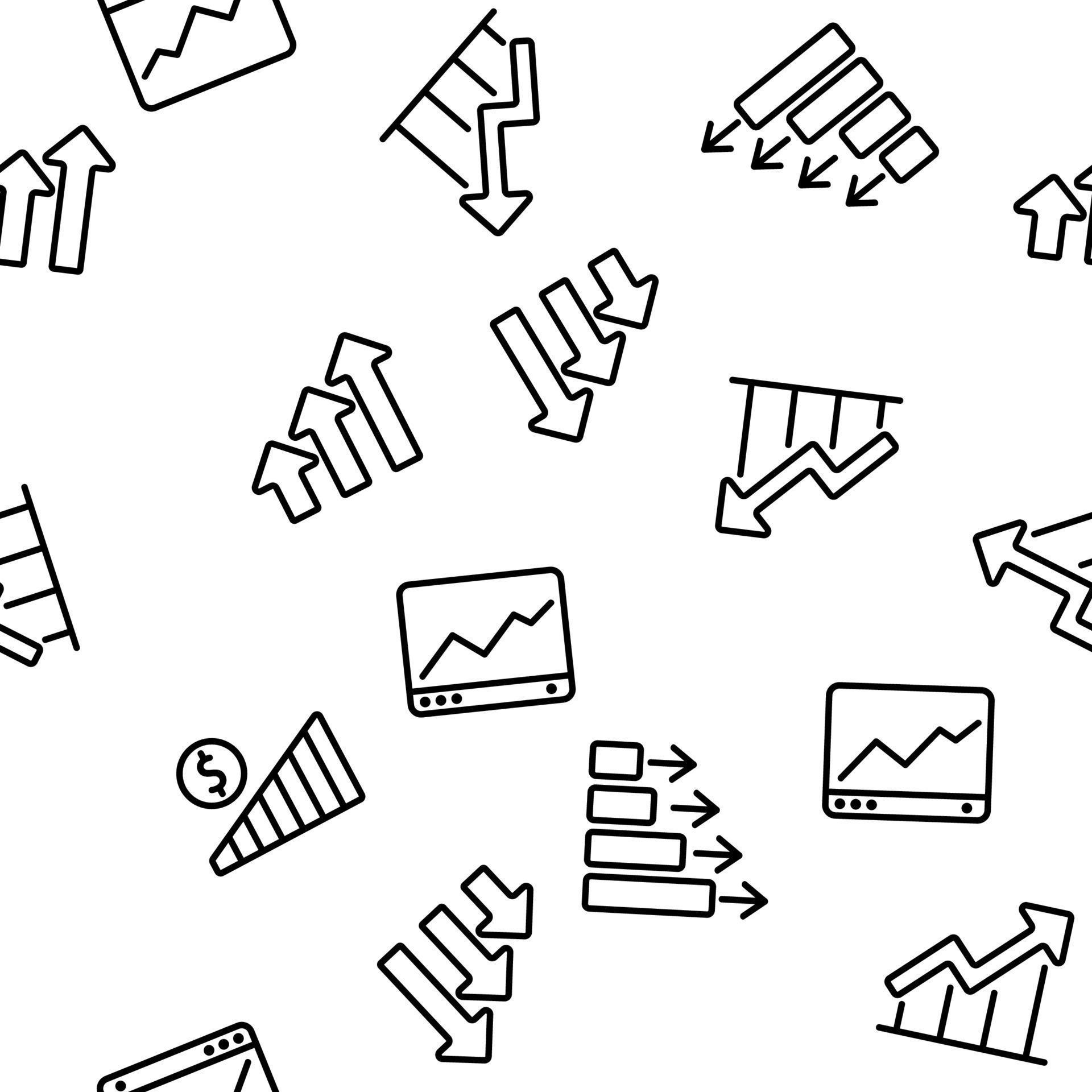 Pattern For Progress Progress Grow Graphs Vector Seamless Pattern 11994539 Vector Art at ...