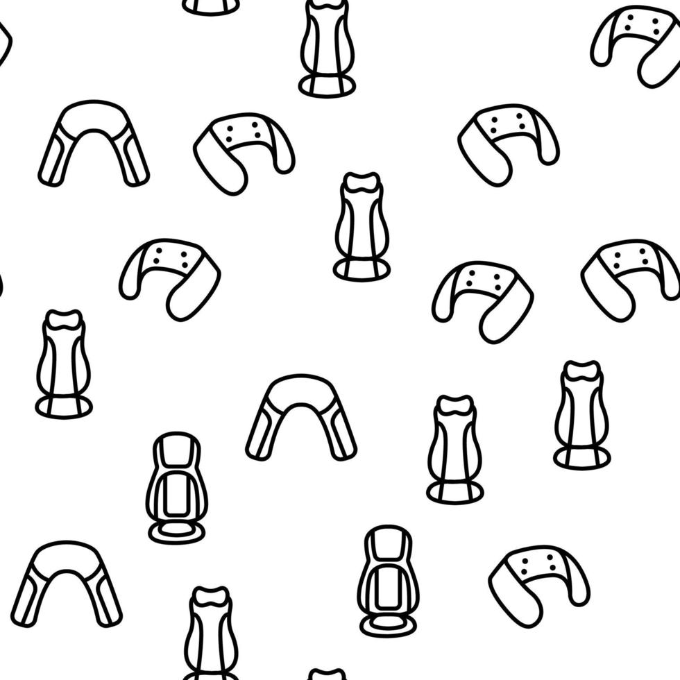 Shoulder Massager Vector Seamless Pattern