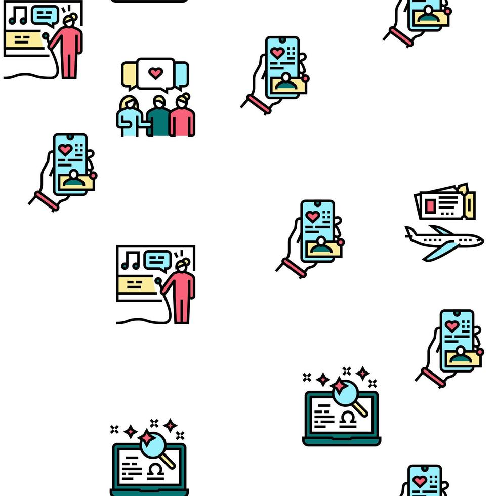 Womens Leisure Time Vector Seamless Pattern