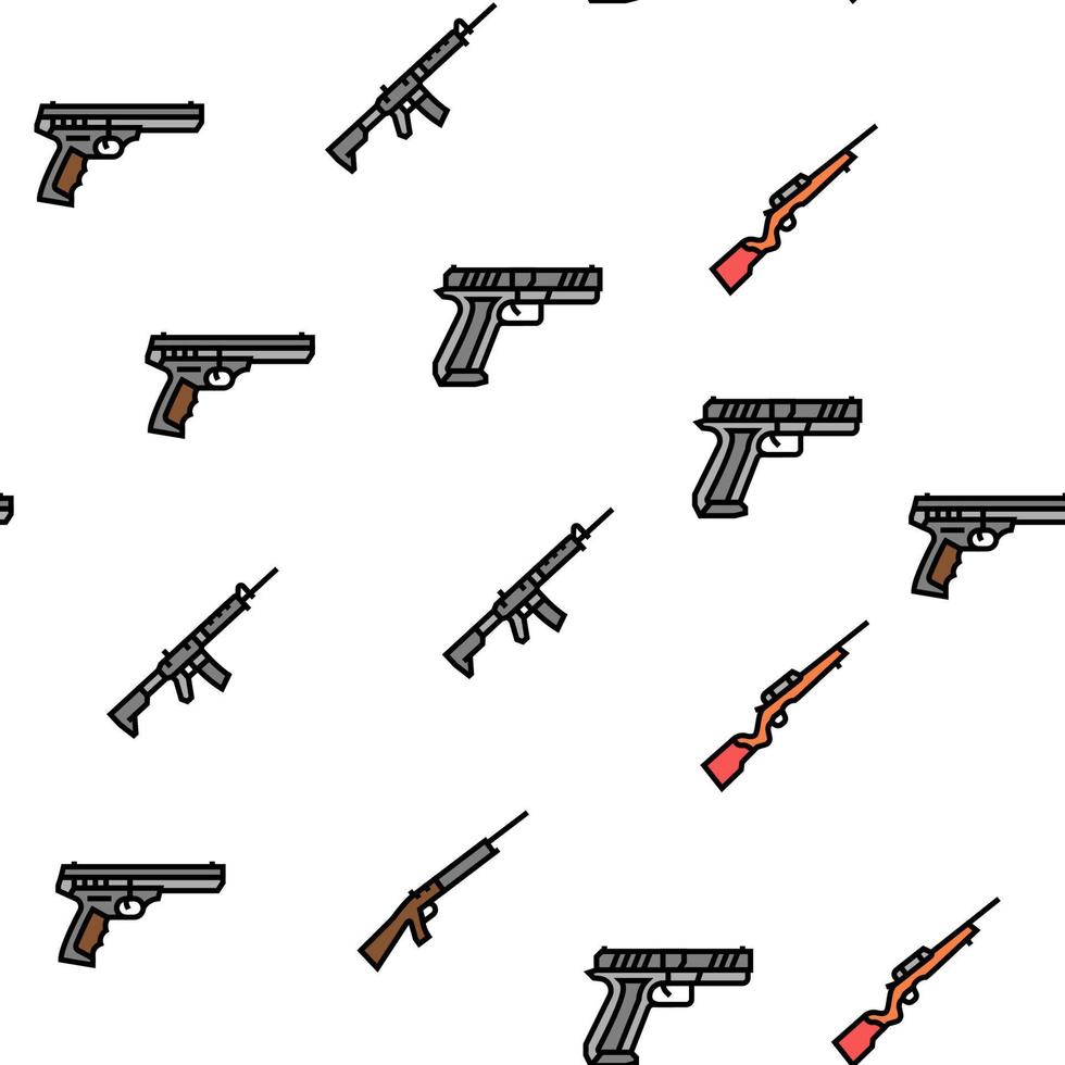 shooting accessories Vector Seamless Pattern