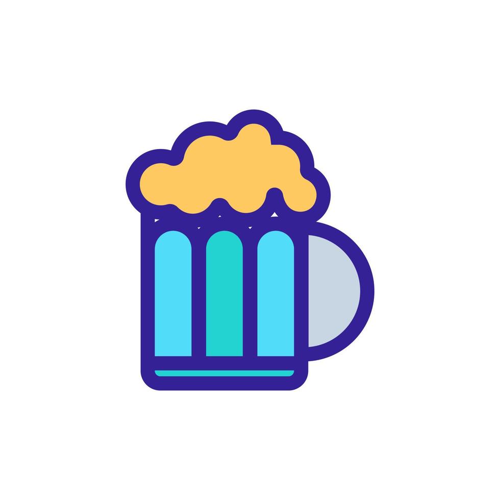 circling with the beer icon vector. Isolated contour symbol illustration vector
