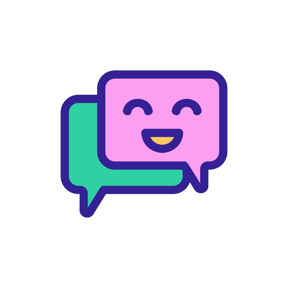 Chat bot icon vector. Isolated contour symbol illustration vector