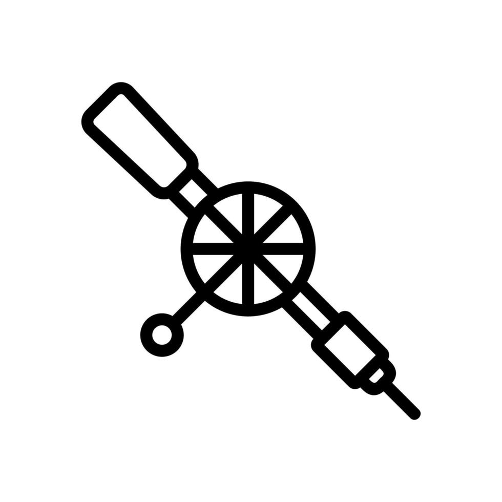 drill mixer icon vector outline illustration
