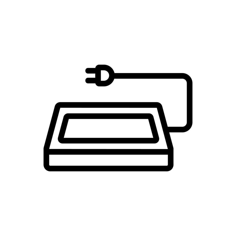 electric heated dog nurse icon vector outline illustration