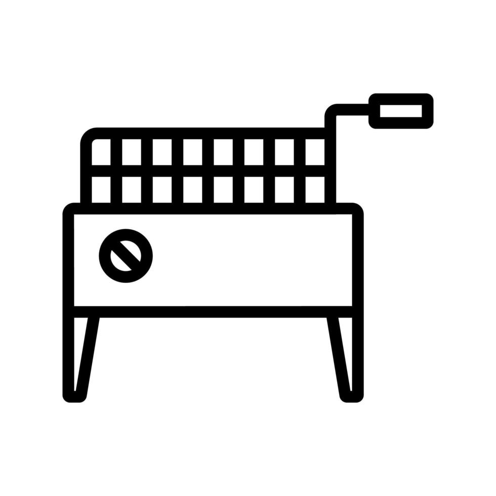 professional deep fryer icon vector outline illustration