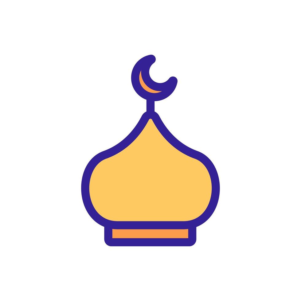 Islam icon vector. Isolated contour symbol illustration vector