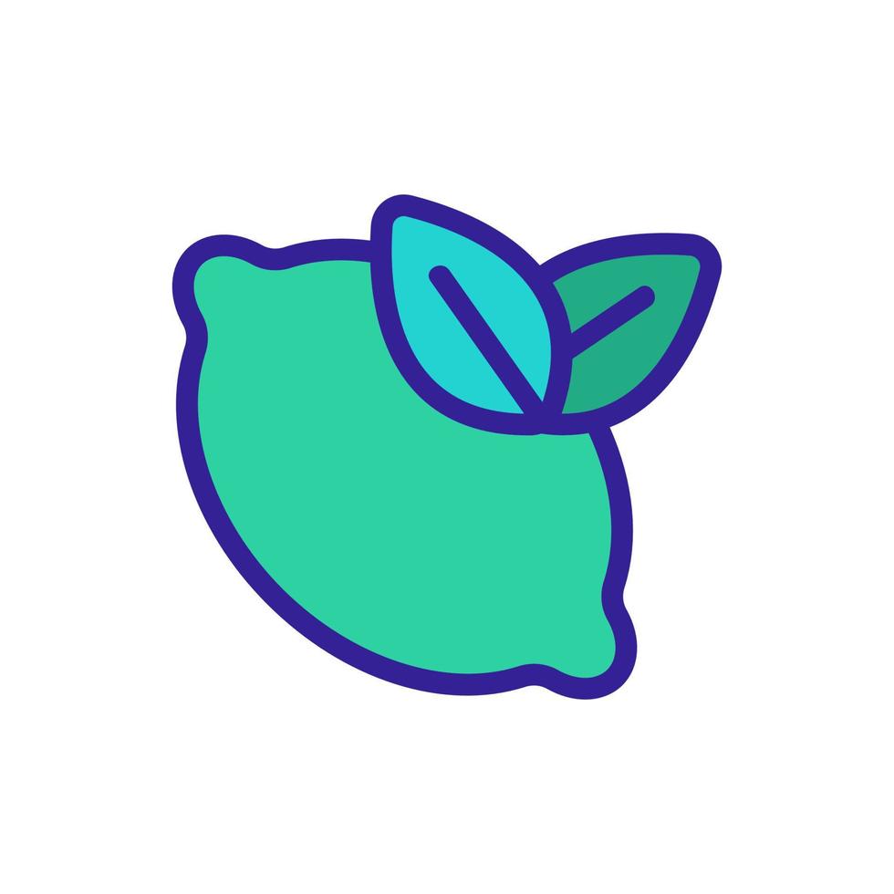 Lime icon vector. Isolated contour symbol illustration 11994936 Vector