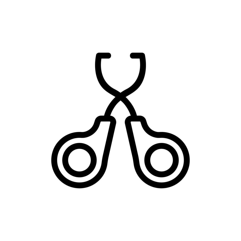 grooming scissors icon vector outline illustration 11995016 Vector Art