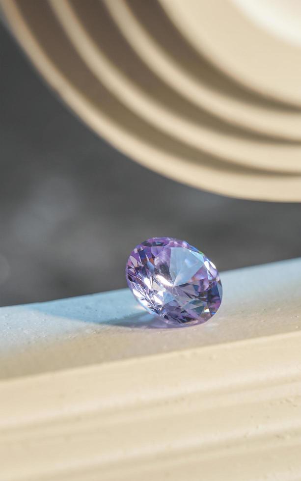 Natural Sapphire gemstone, Jewel or gems on black shine color, Collection of many different natural gemstones amethyst, photo