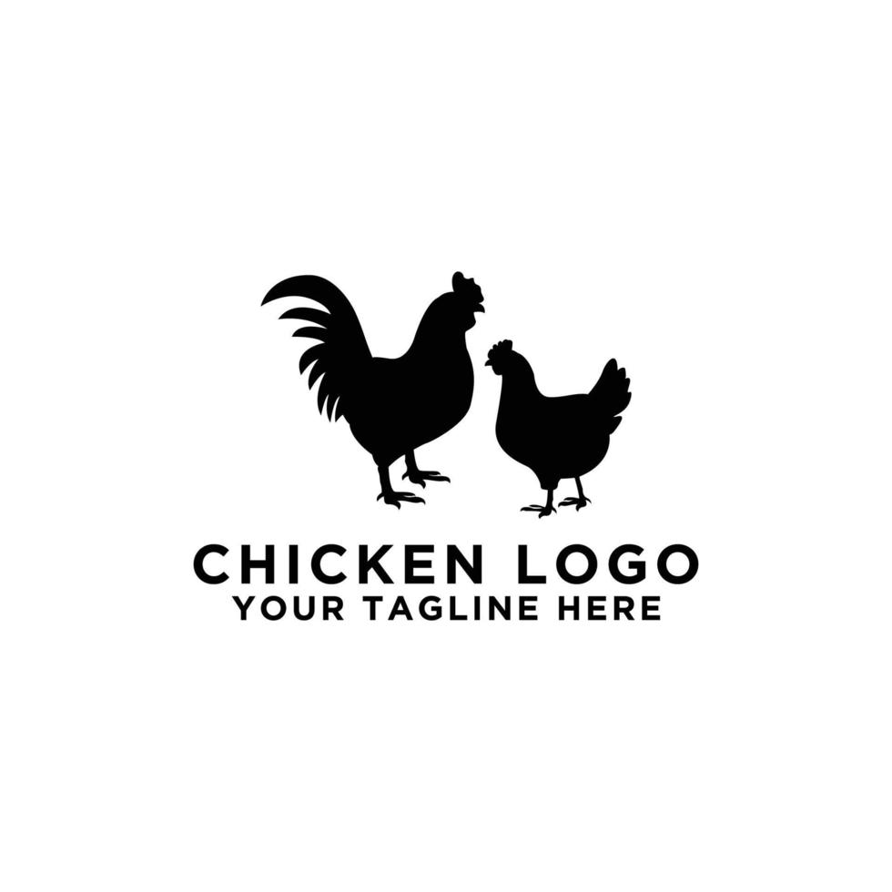 collection of cattle logo vector. Chicken design. - Vector