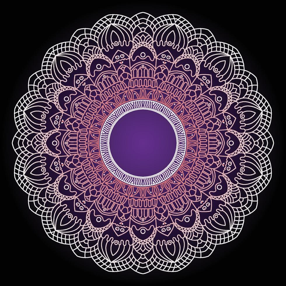 Abstract luxury floral and mandala elegant background vector