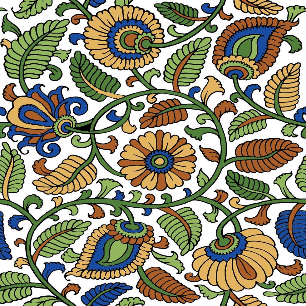 Boho tropical fabric design vector