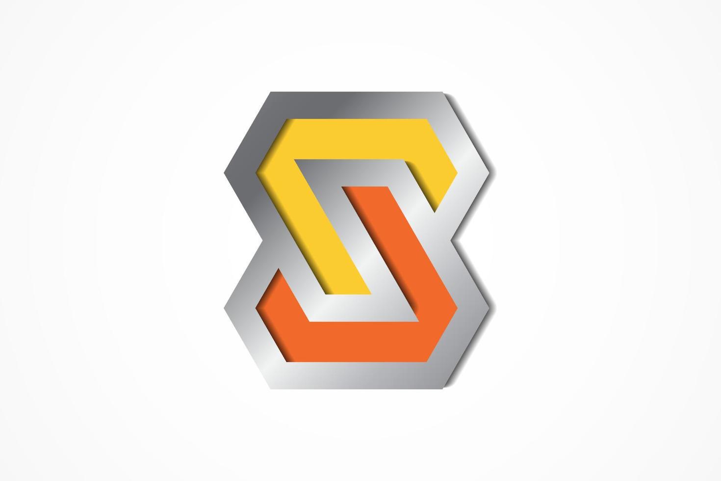 Abstract Polygon Logo Element vector