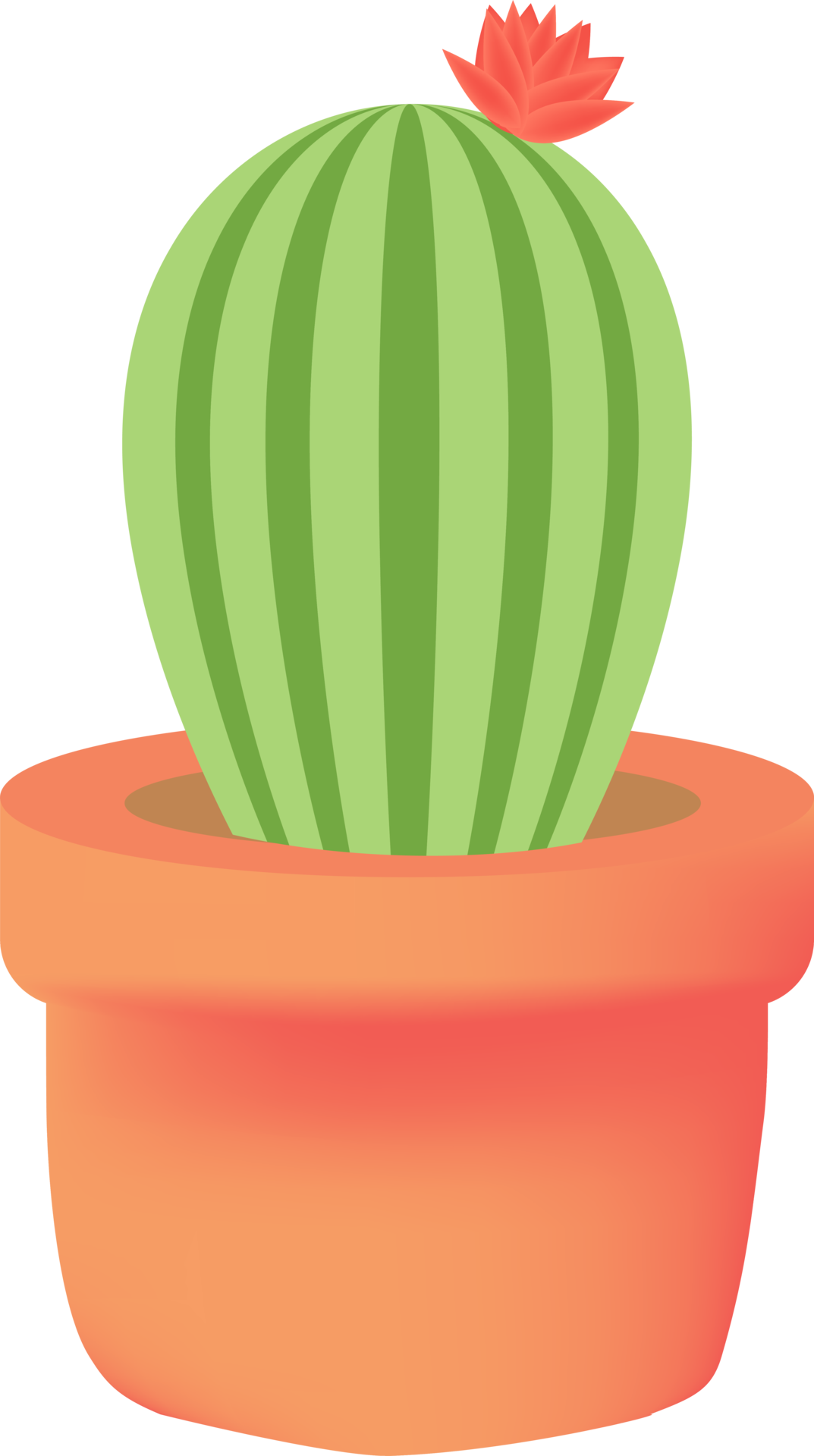 cactus and plant pots 11995485 PNG