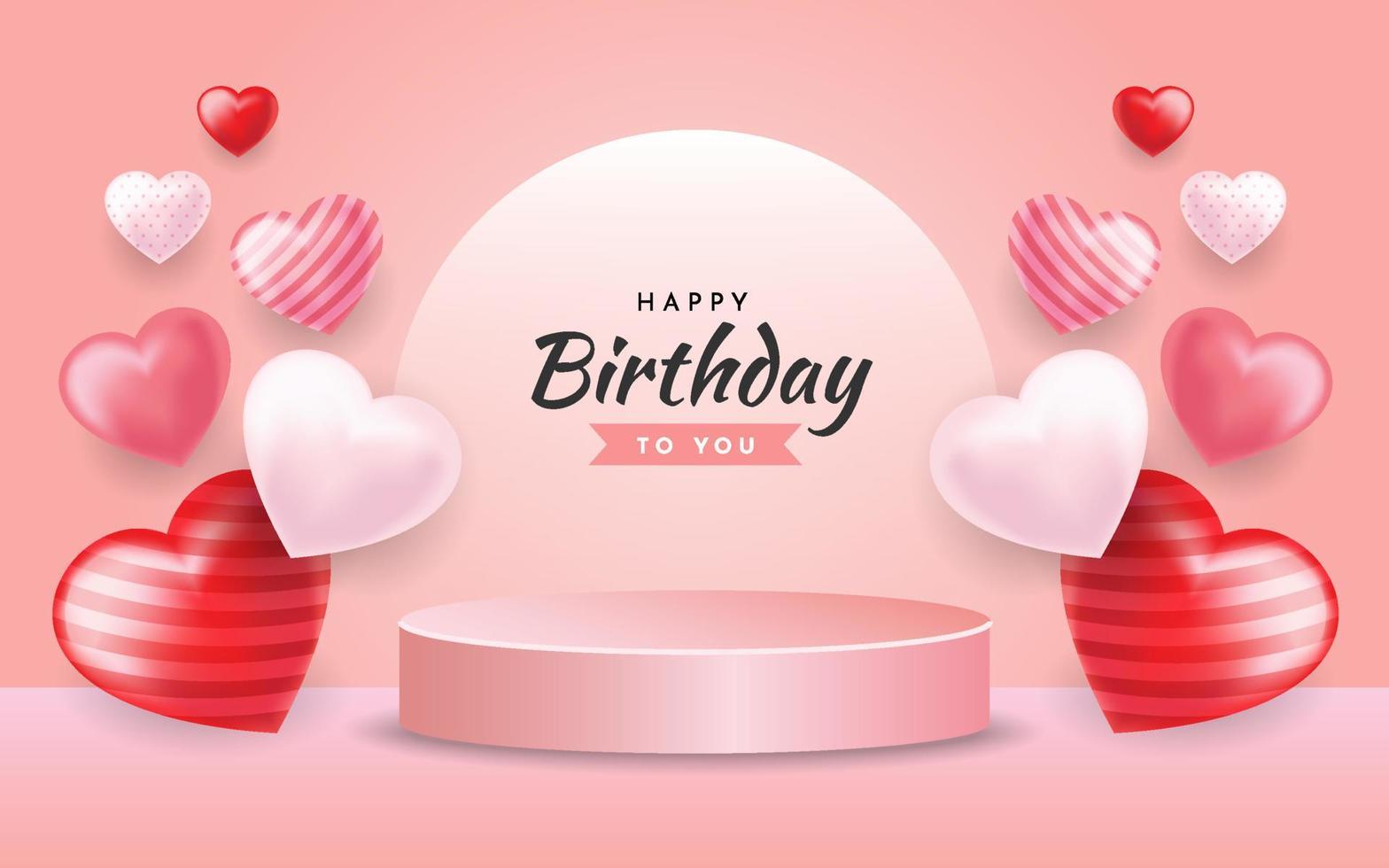 Happy Birthday Background with Realistic Luxury Golden Balloons vector