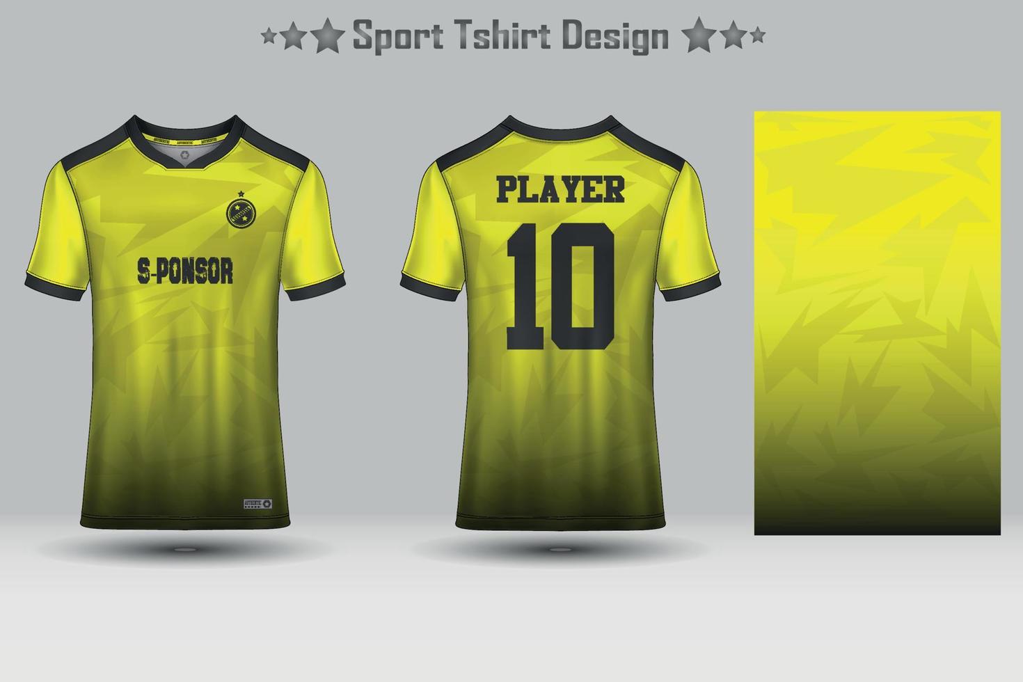 Abstract Football Jersey Geometric Pattern Mockup Template Sport T-shirt Design vector