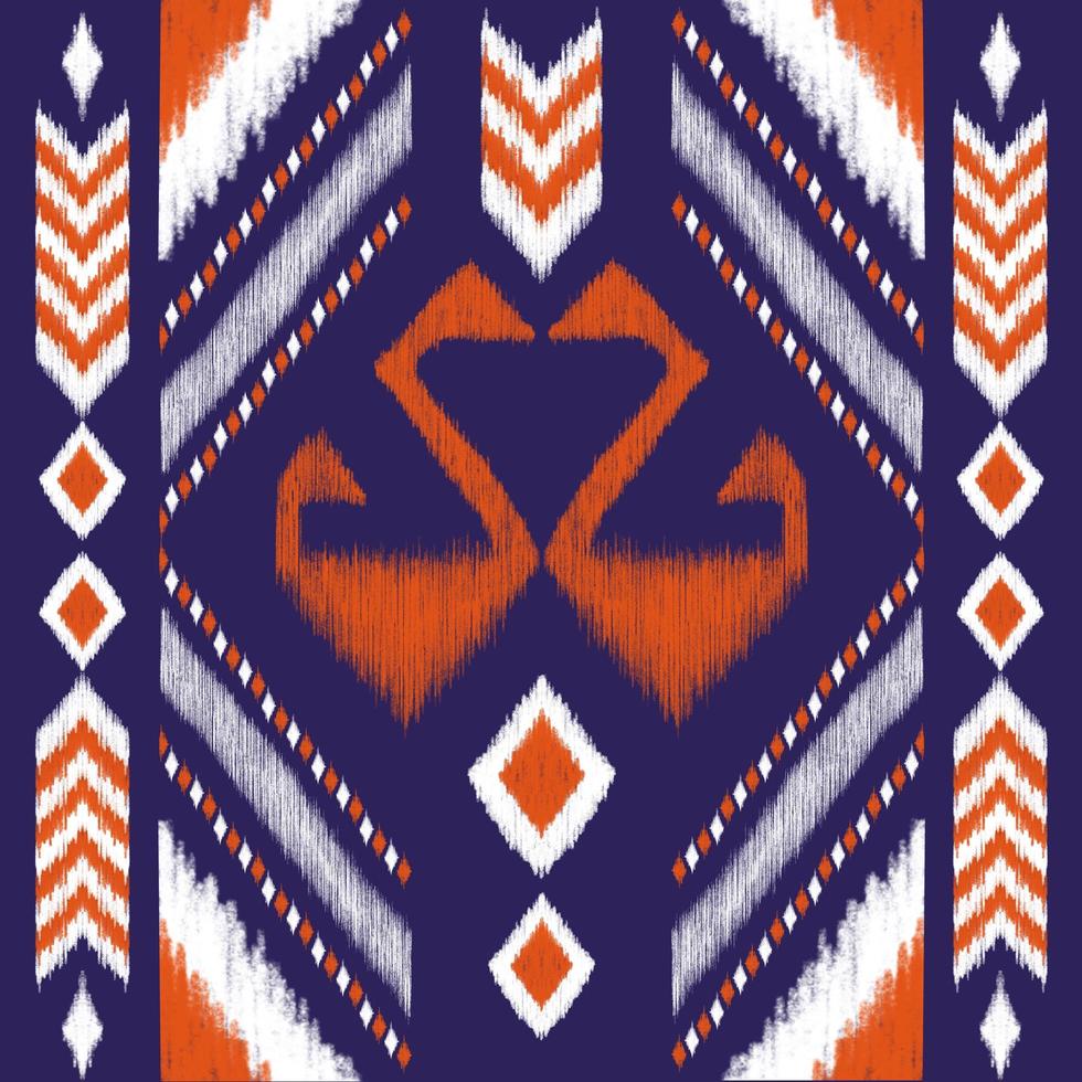 Beautiful embroidery.geometric ethnic oriental pattern traditional on black background.Aztec style,abstract,,illustration.design for texture,fabric,fashion women wearing,clothing,print. photo