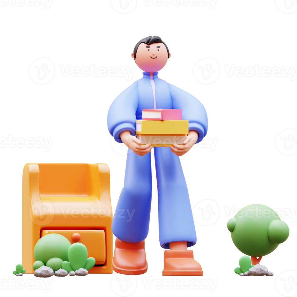 Back to school 3d Characters png