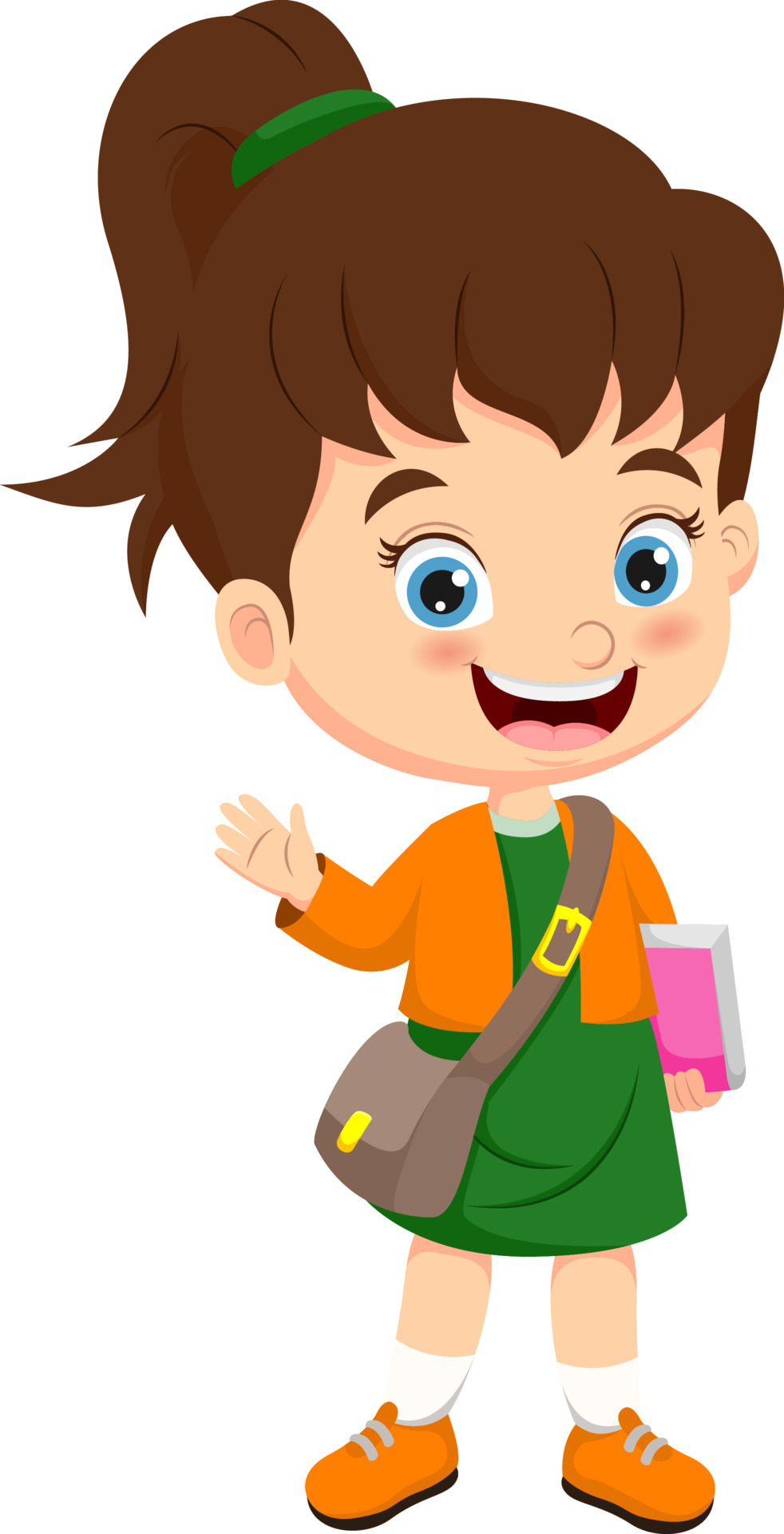 Girl Cartoon Vector Art, Icons, and Graphics for Free Download