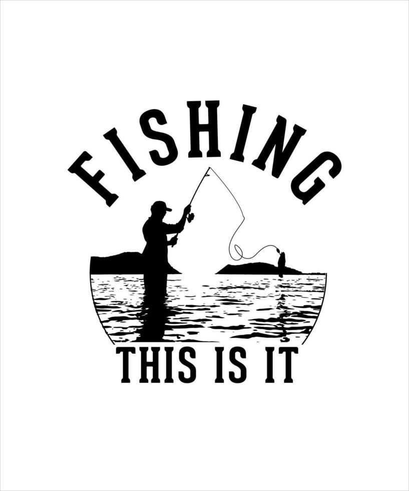 Fishing life illustration 9322778 Vector Art at Vecteezy