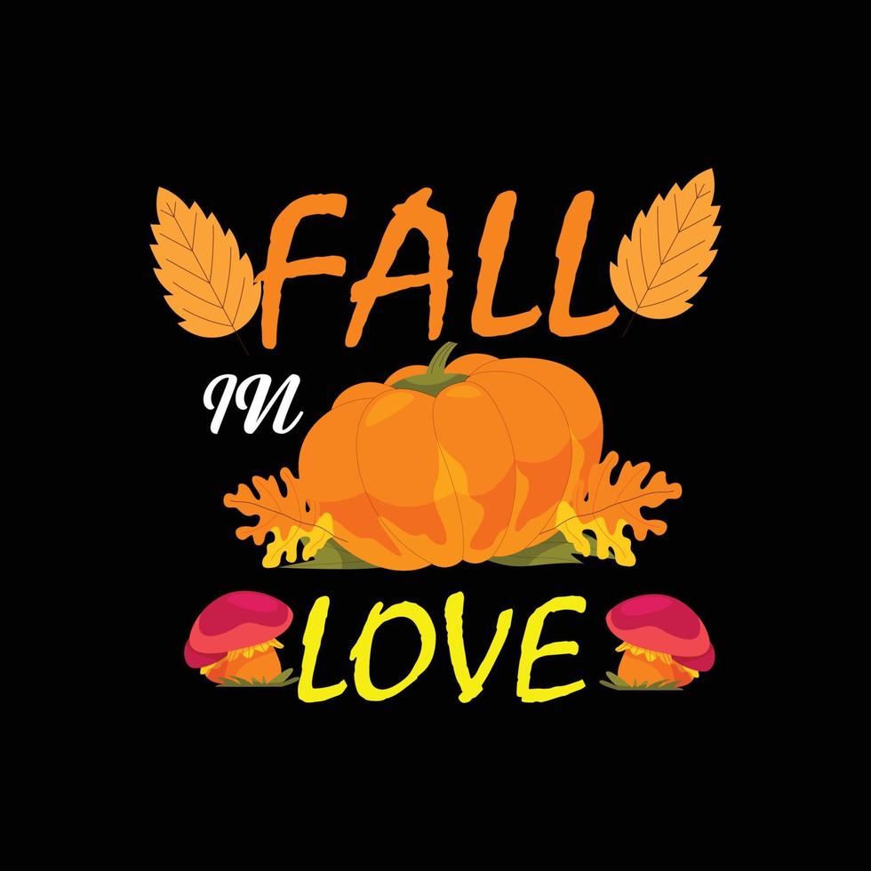 Autumn Fall T shirt design vector