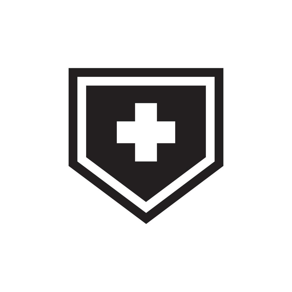 Cross Shield Icon EPS 10 vector