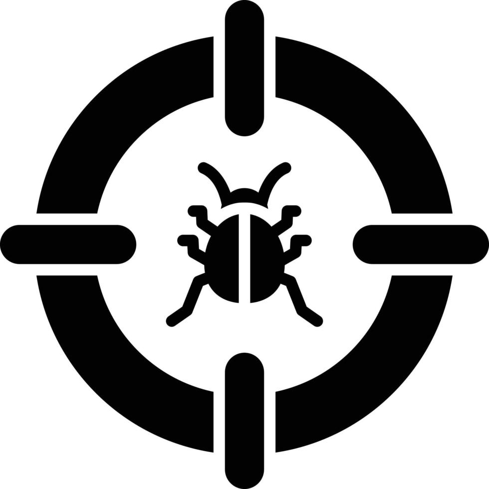 Virus Glyph Icon vector