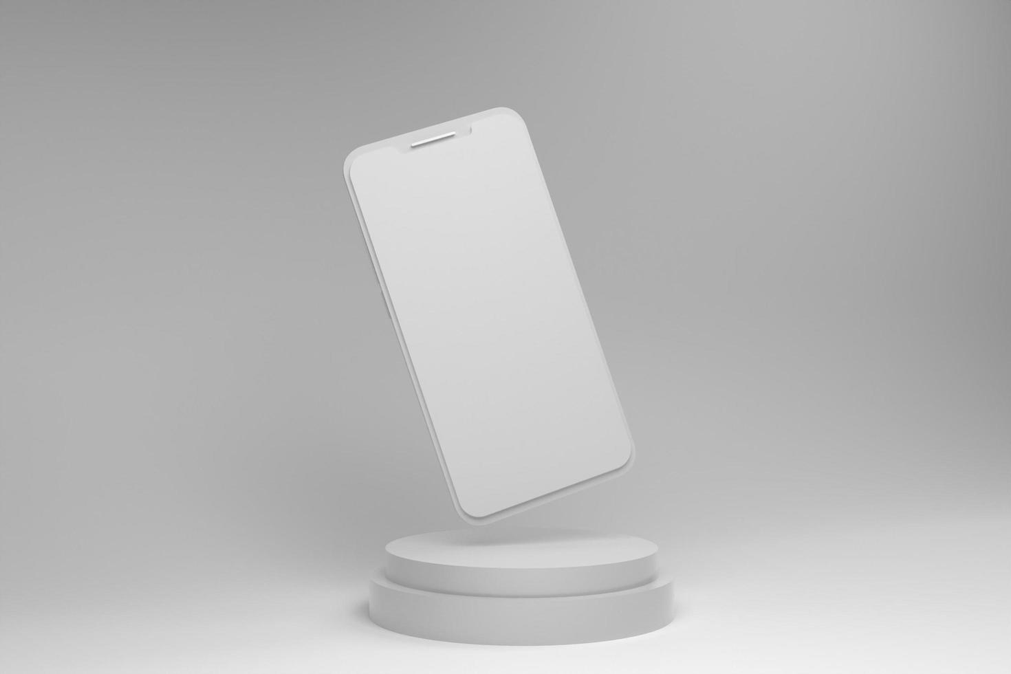 Smartphone 3d screen presentation for mockup photo