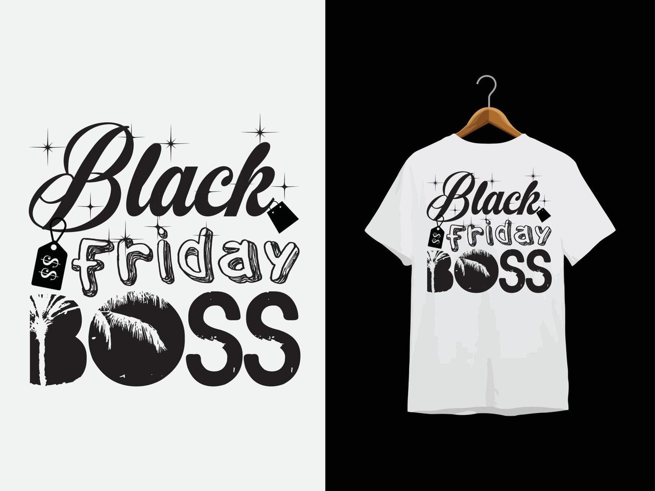 diseño de camiseta de viernes negro vector