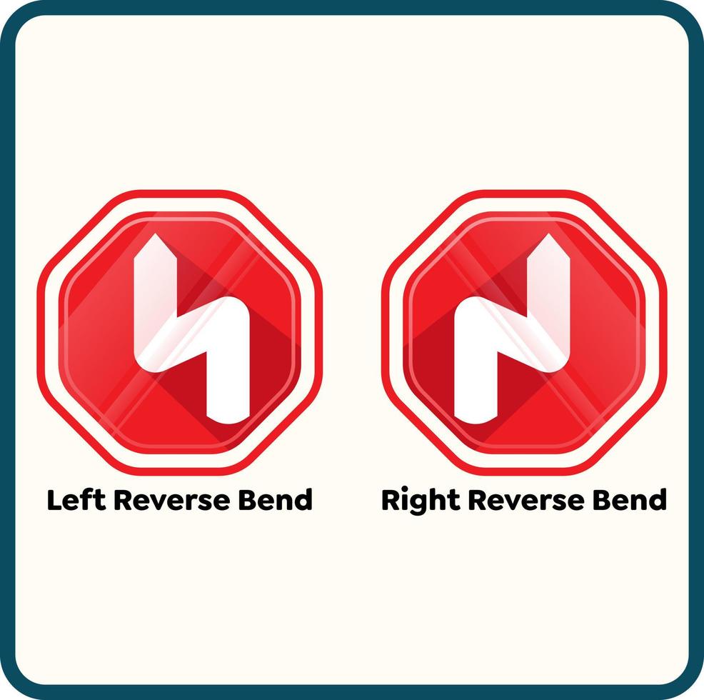 Right bend sign icon. Trendy Right bend sign logo concept on white background from Traffic Signs collection. Suitable for use on web apps, mobile apps and print media. vector
