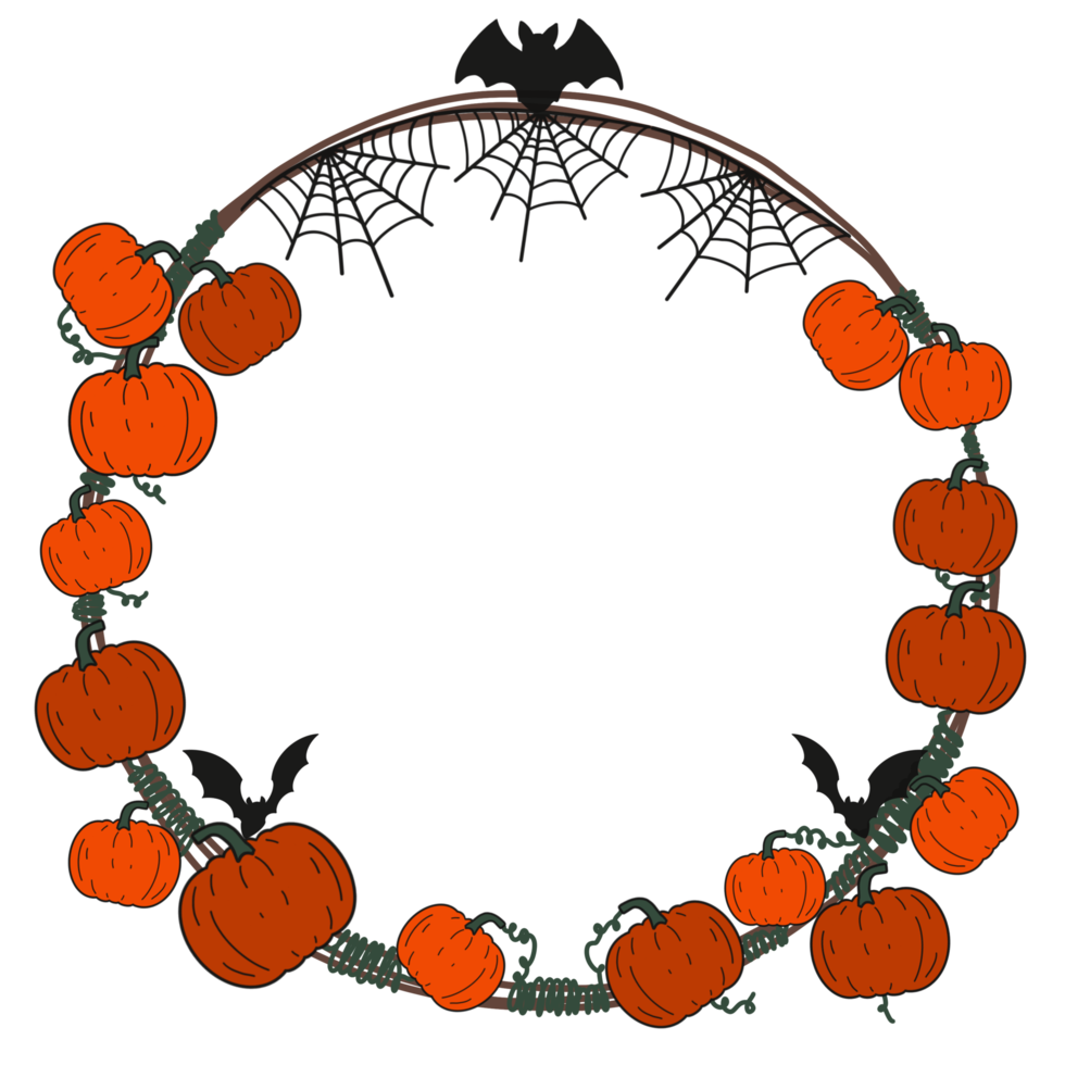 Halloween Wreath Decoration png